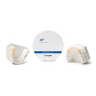 διαφανείς οδοντικοί Zirconia φραγμοί 3.1g/cm3 1100Mpa 37% για τις οδοντικές κορώνες