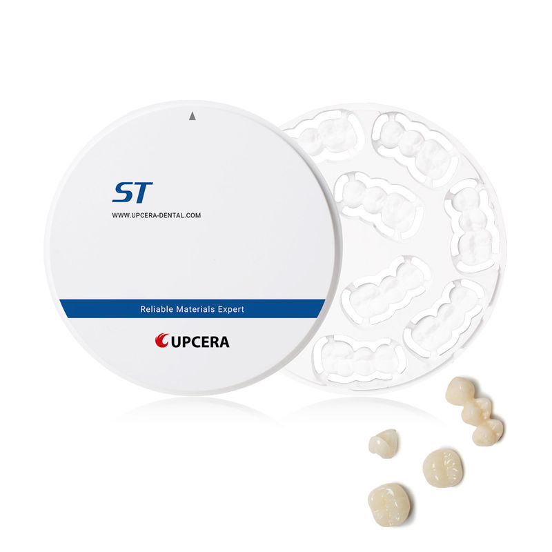 ST - άσπροι φραγμοί Zirconia για Cerec, οδοντικός υλικός Zirconia δίσκος Zirconia